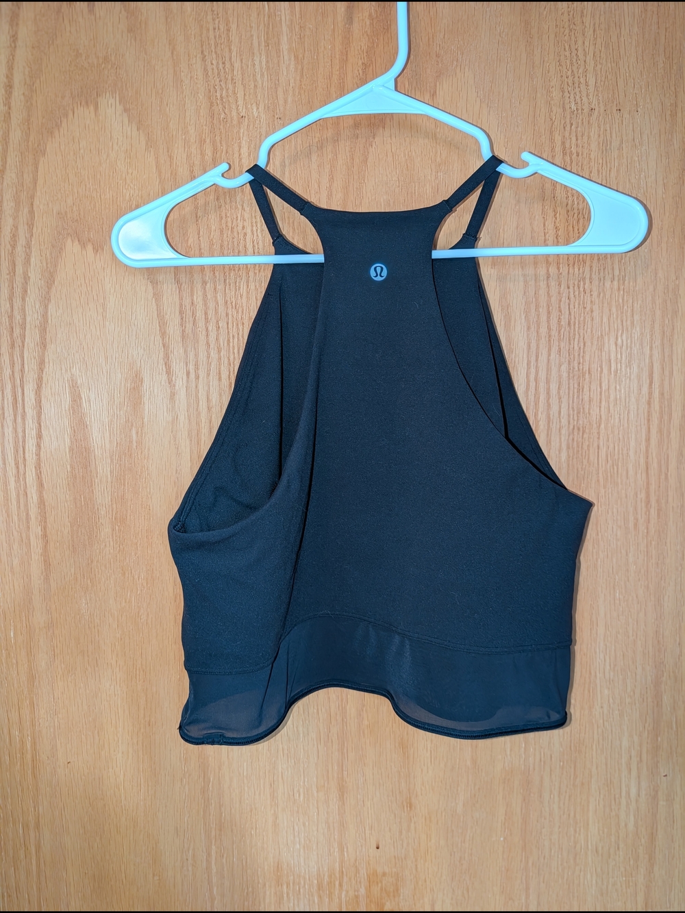 lululemon athletica Black Nulu High-Neck Cropped Workout Tank